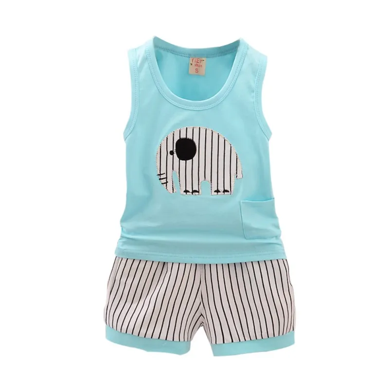 Летний От 1 до 5 лет детский хлопковый жилет с рисунком для маленьких мальчиков и