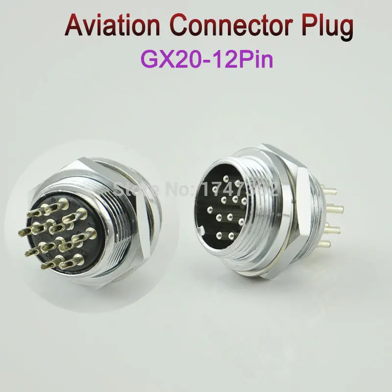 Бесплатная доставка 1 пара стандартная штепсельная вилка для мужчин и женщин GX20