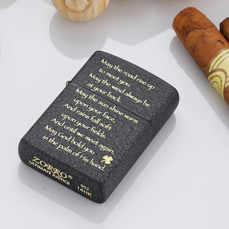Керосиновая сигаретная зажигалка, масло, бензин, многоразовая зажигалка, масло, фитиль, флип-топ, ZORRO, высокое качество, несколько моделей