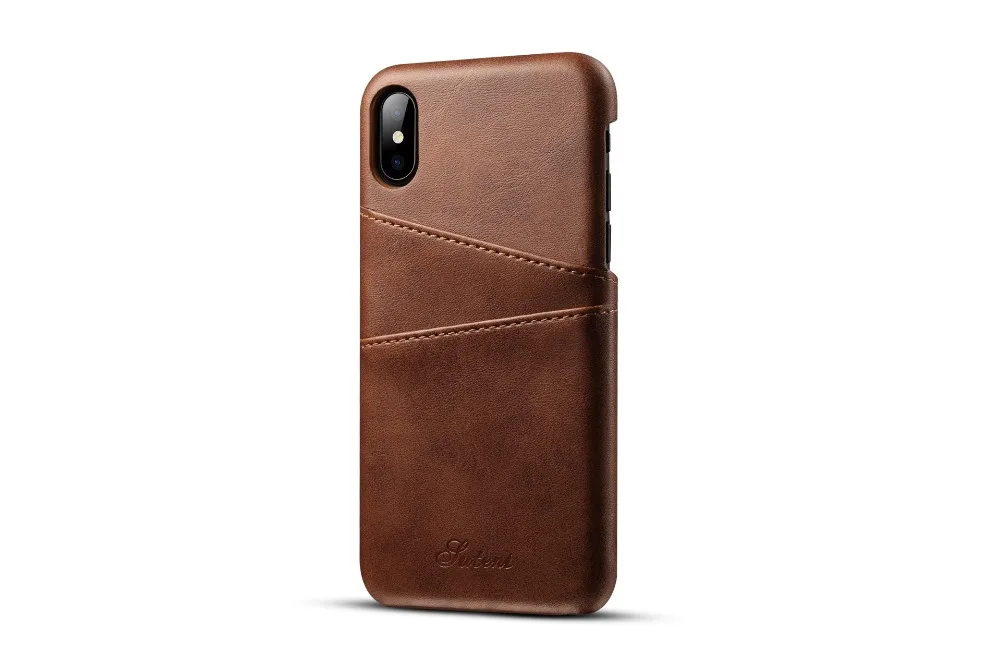 Чехол для телефона из искусственной кожи для Iphone XR XS MAS 8 7 6 PLUS с держателем для карт