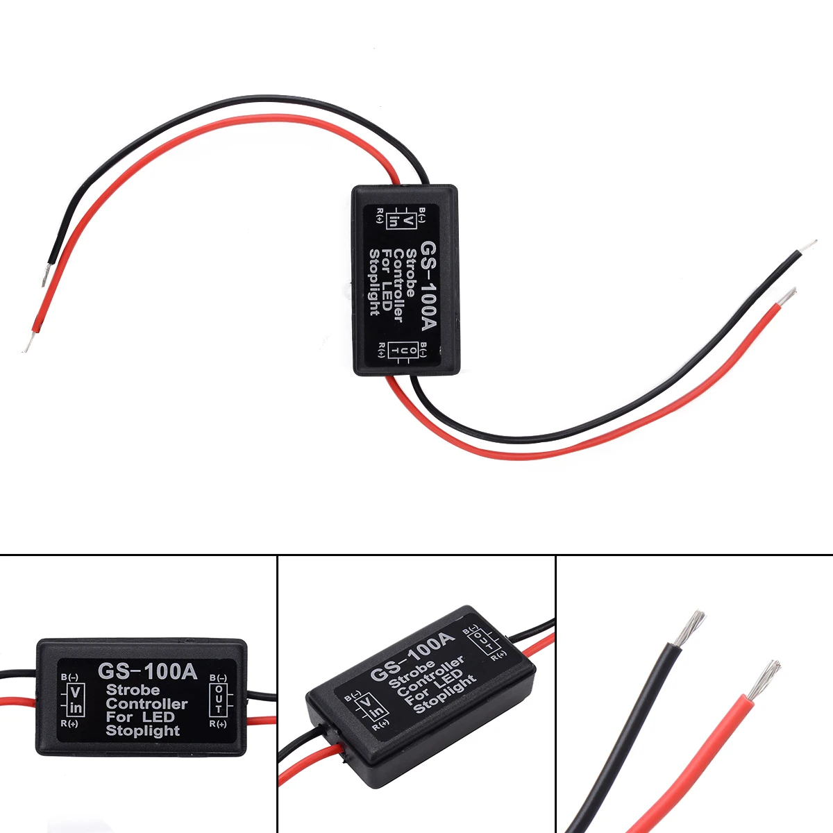 Mayitr 1 шт. 12V Водонепроницаемый контроллер вспышки GS 100A мигалка Модуль коробка для