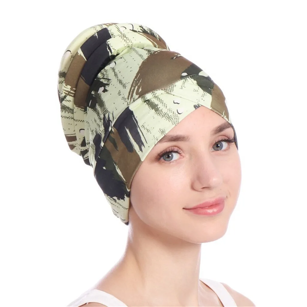 

summer beanies for women cotton Stretch Turban Hat Headwrap Scarf Cover Chemo Cap Newly hats for women cap fashionable A415
