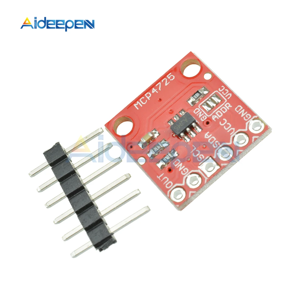 MCP4725 12 бит I2C DAC прерыватель от цифрового до аналогового EEPROM макетная плата модуль