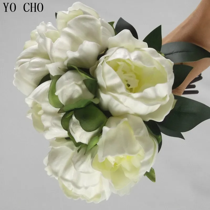 Искусственные пионы TO CHO 8 головок/букет искусственные высокого качества