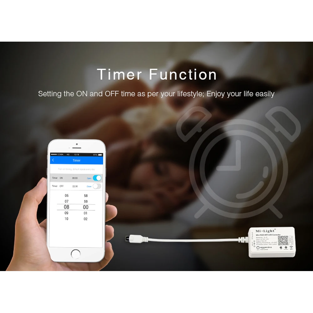 Milight Wifi RGB RGBW Светодиодная лента управления Лер iOS Android приложение 4G Группа Alexa