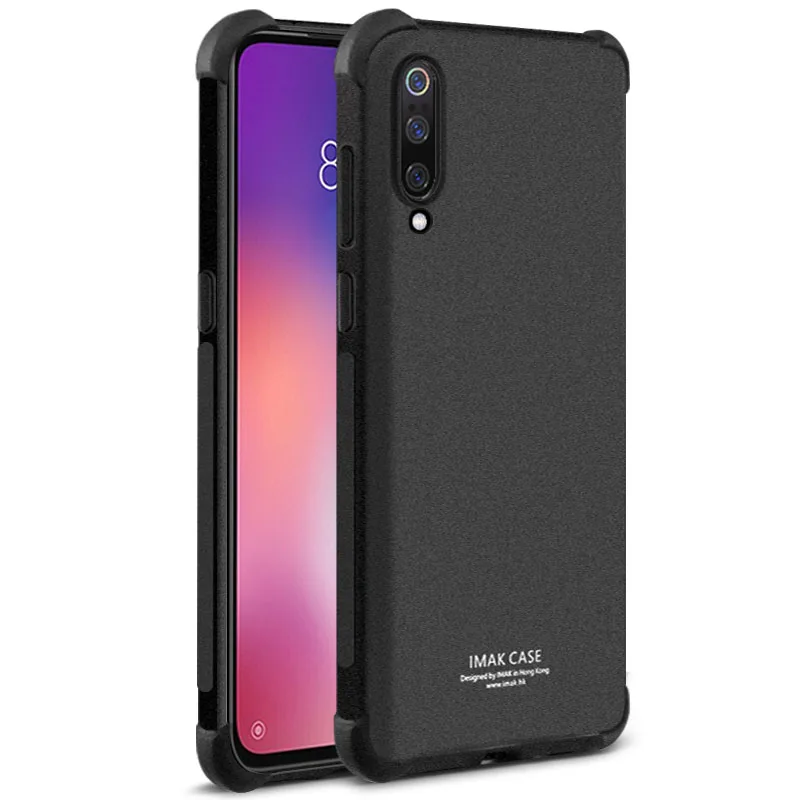 Matte black Мягкий силиконовый чехол Imak Для Xiaomi mi 9 9t ударопрочный черный чехол для телефона Xiaomi mi A3 CC9e CC9 9t Pro 9 Se xiomi mia3+ пленка - Цвет: Matte black