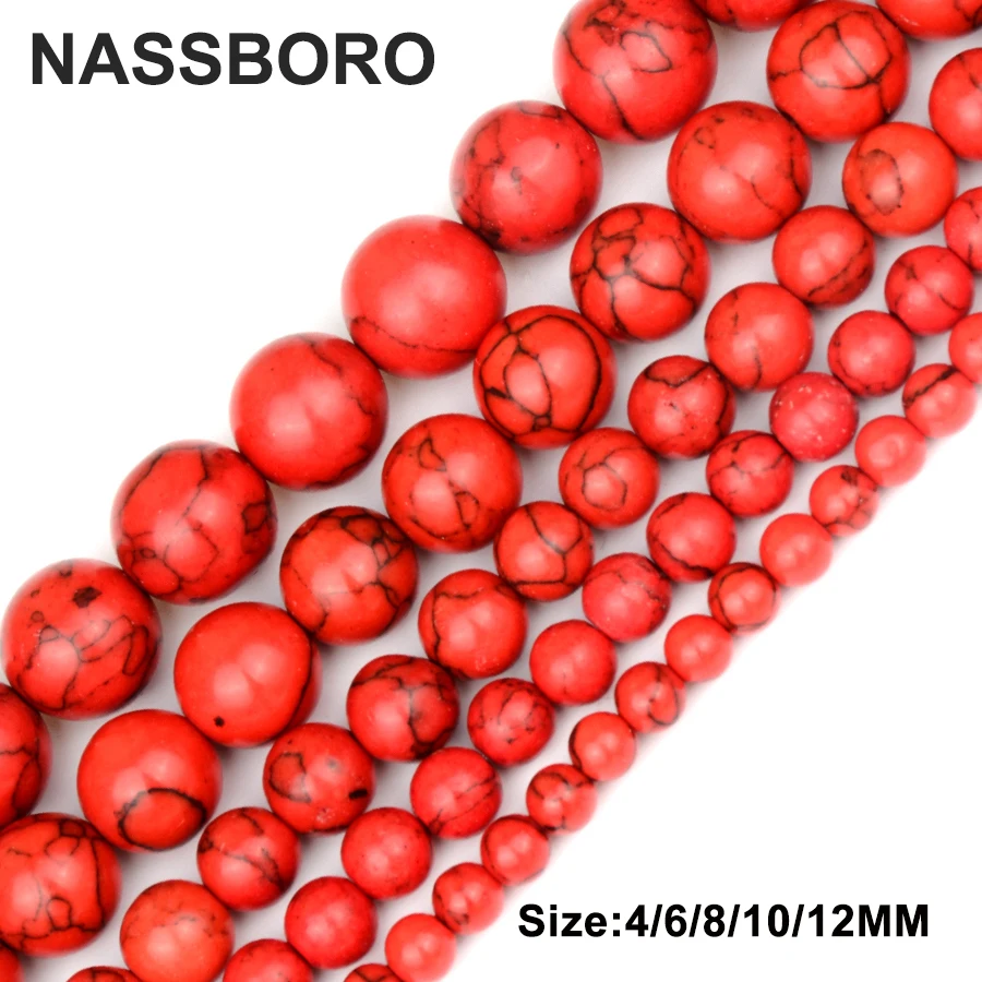 Бусины Из Красного Натурального Камня высшего качества круглые шарики бусины