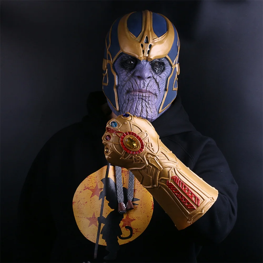 Перчатки Мстители Thanos Infinity Gauntlet для косплея реквизит Хэллоуина твердая