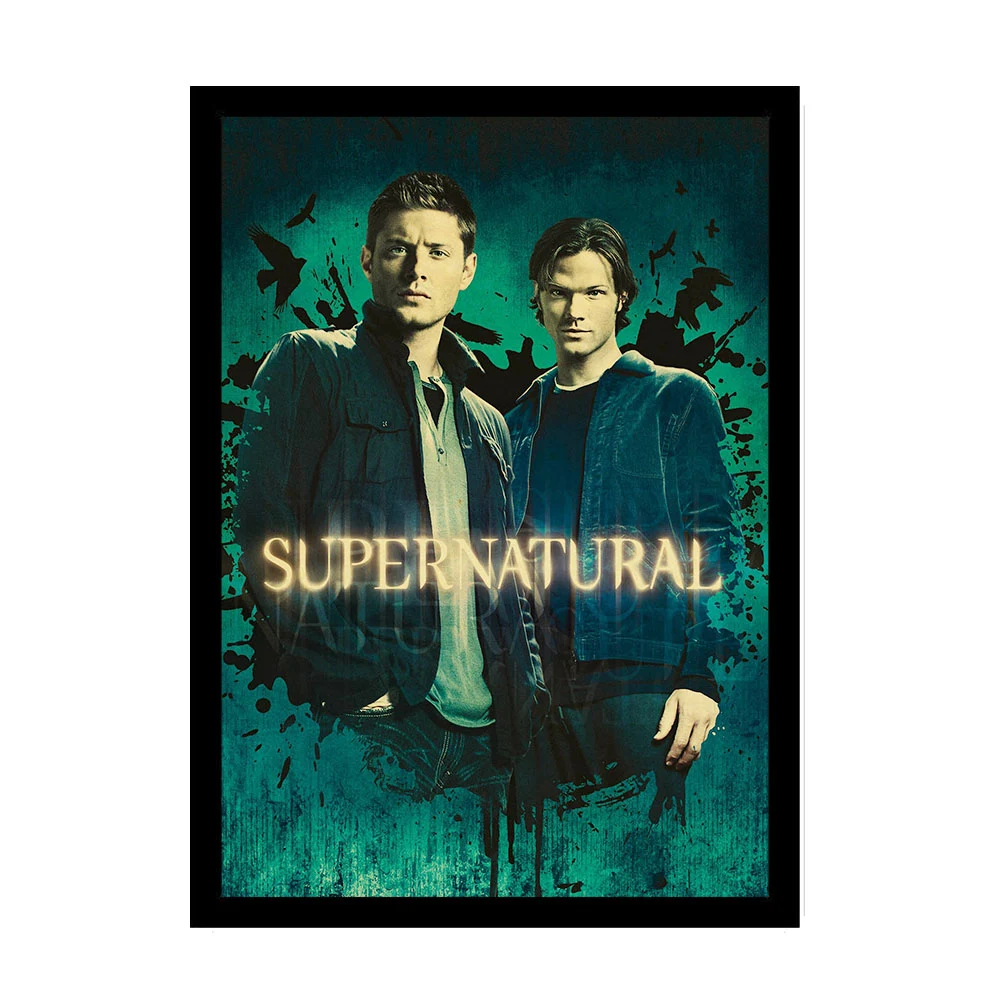 Постер сериала "Сверхъестественное" Jensen Ackles винтажные плакаты и принты крафт-бумага барная комната Домашний декор Настенная Наклейка