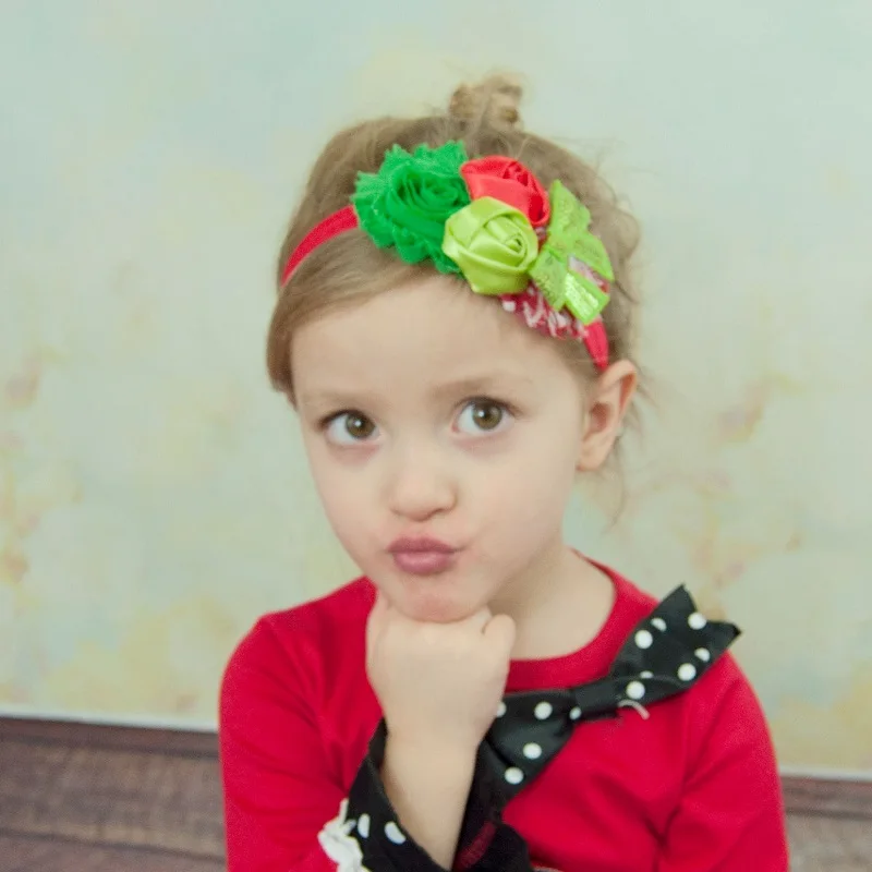 Naturalwell Baby Girls Halloween Headband Black Orange Shabby Flower Hairband Infant Christmas Hair Band Witch Headbands HB465 | Детская