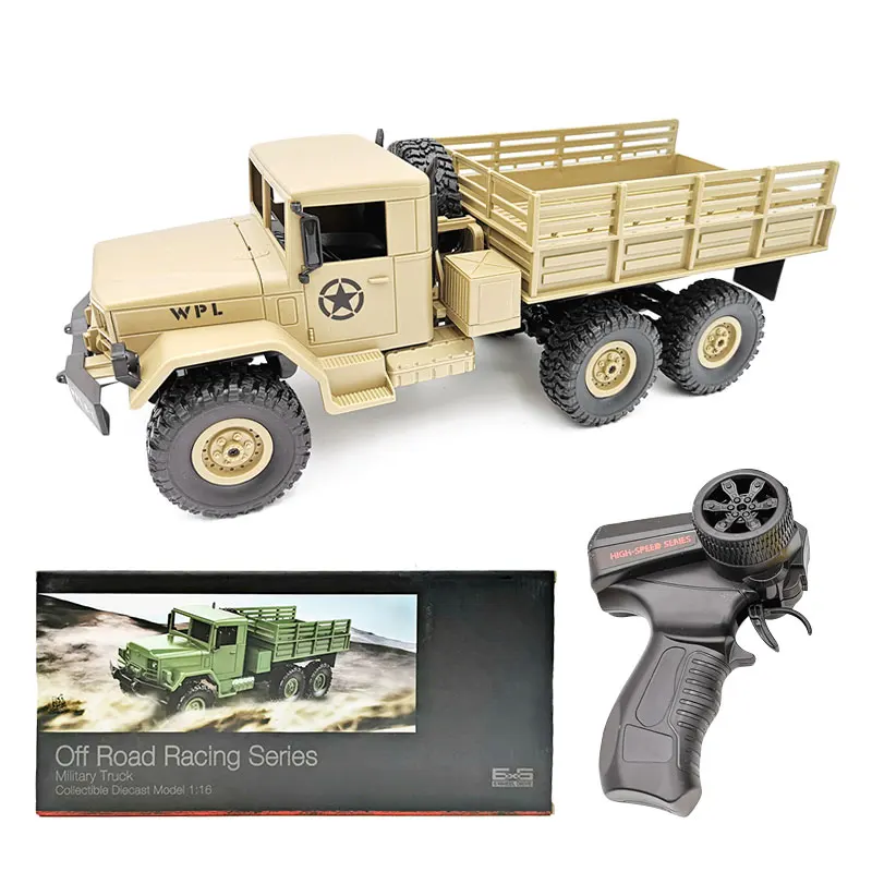 WPL B-16 B16 Урал 1:16 2,4G 6WD RC автомобиль командная связь военный пульт дистанционного управления автомобиль Рок Гусеничный Авто армейские Грузовики Игрушки для мальчиков
