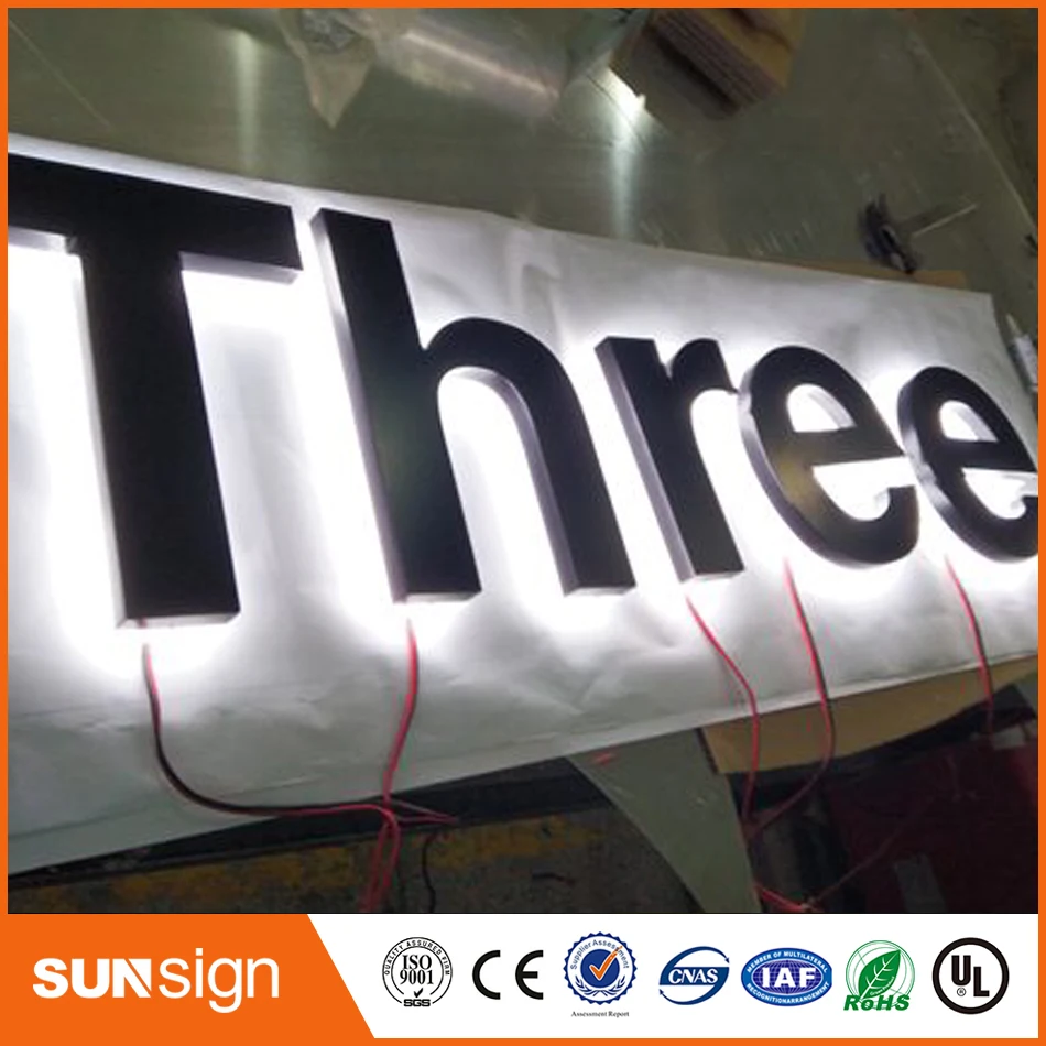 Новый рекламный акриловый светодиодный знак с подсветкой|channel letters sign|letter signbacklit