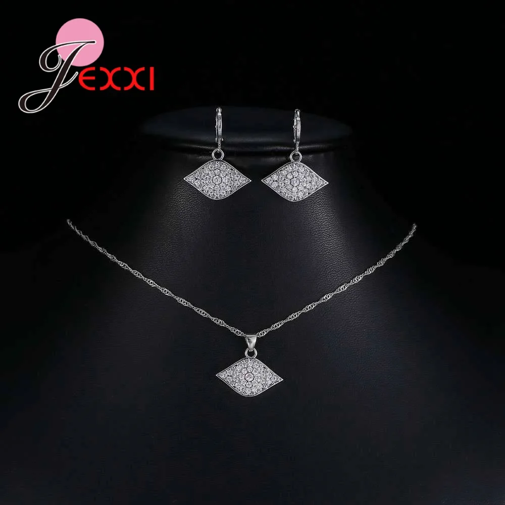 Женский ювелирный комплект из серебра 925 пробы с фианитами|set accessorie for women|925 sterling