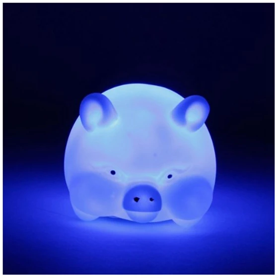 Color Changing LED Pig Shape Night Light | Лампы и освещение