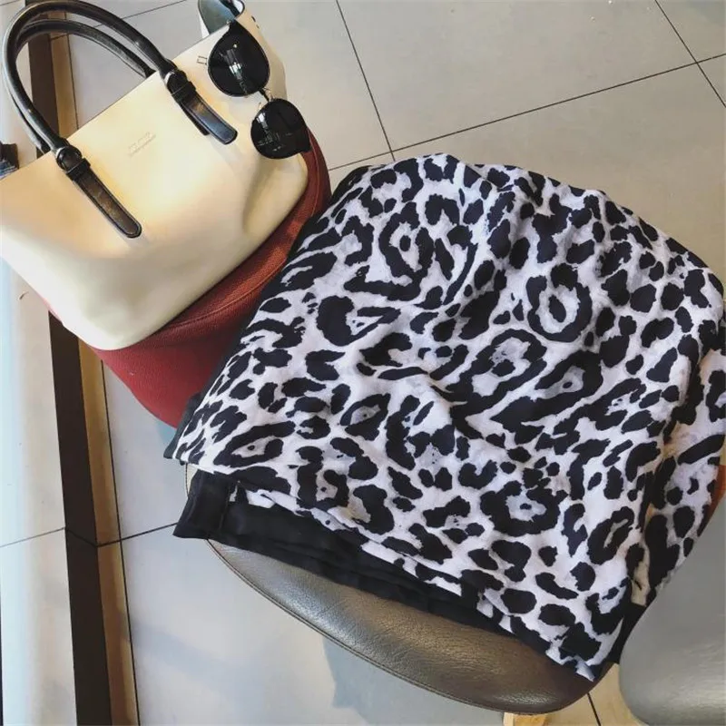 luxury winter classic leopard print oversize cotton shawls towels Muslim hijab scarves wraps pushmina 10pcs fast shipping |