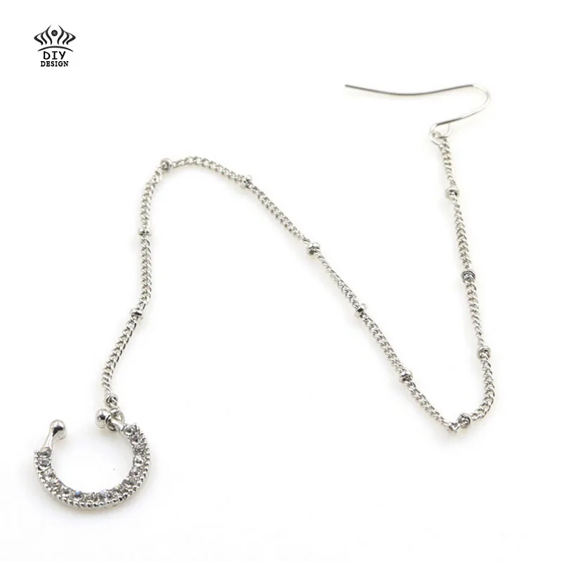 Кольцо для пирсинга Rhinstone кольцо носа имитация перегородки кликер тела ювелирные