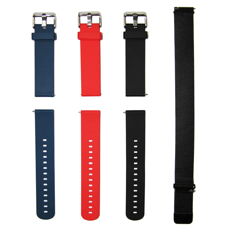 20 мм сменный ремешок для часов из мягкого силикона водонепроницаемые спортивные