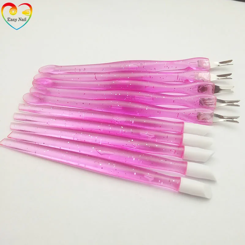 EasyNail 10 шт. (5 толкателей + 5 вилок) инструмент для дизайна ногтей омертвевшая кожа