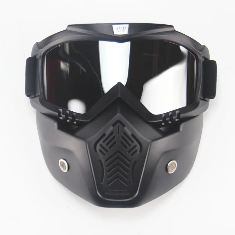 Маска для лица лыжного велосипеда мотоцикла очки мотокросса с открытым лицом