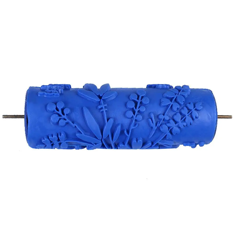 

Flower Stick Soft Plastic Head Brush Wall Grain Wooden Graining Wall Paint Tool Decoration DIY Rubber Roll Wall art