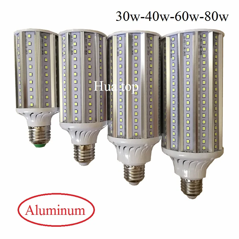 

Lampada 30W 40W 60W 80W LED Lamp E27 E40 110V 220V Corn Bulbs 2835 SMD Pendant Lighting Aluminum Chandelier Ceiling Spot light