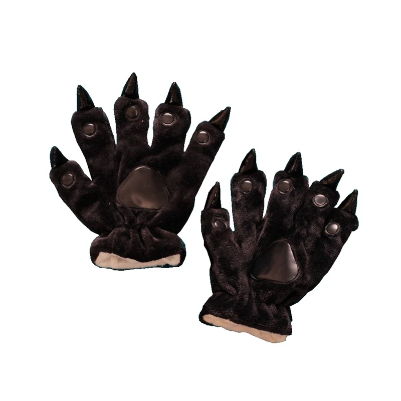 Плюшевые перчатки в виде единорога и ститча на Хэллоуин лапа коготь Аниме