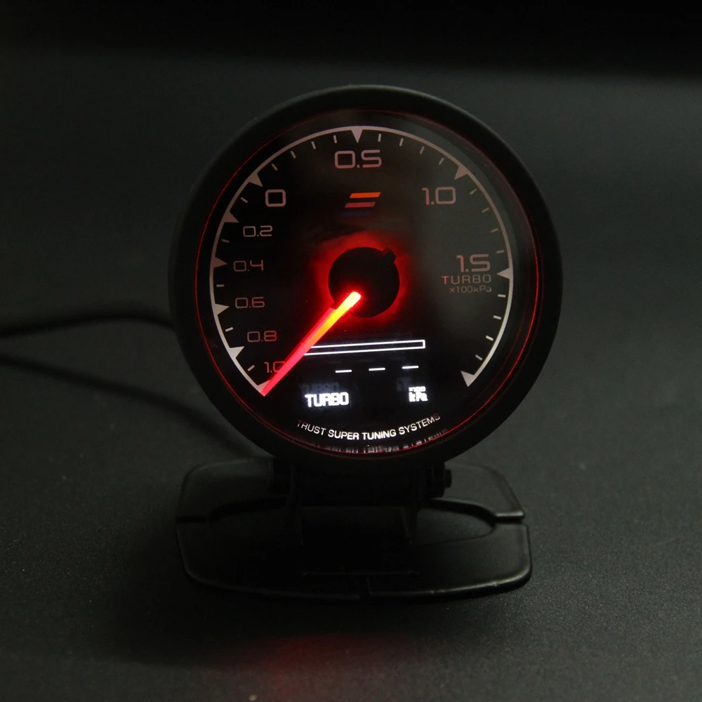 7 Цветов-в-Одном: Мульти D/Калибровочных 60 мм ЖК-Дисплей Turbo Boost Метр Давления с