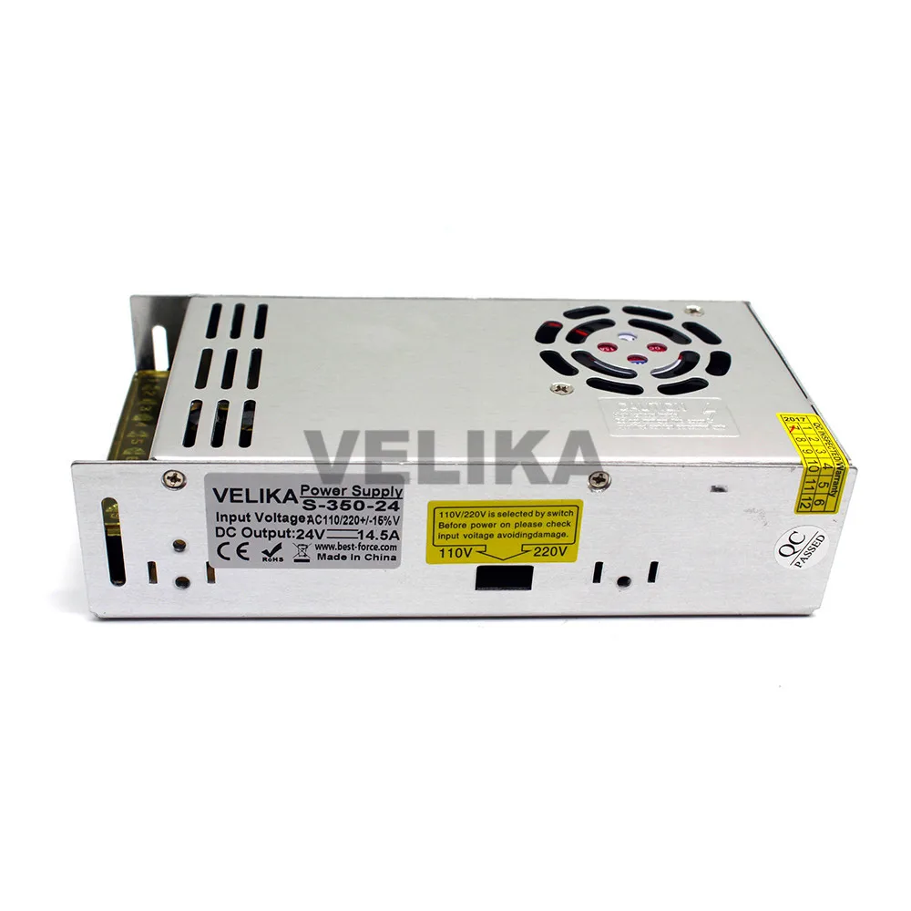 Регулируемый импульсный источник питания DC24V 14.5A 350W Трансформатор SMPS 110V 220V AC DC 24V