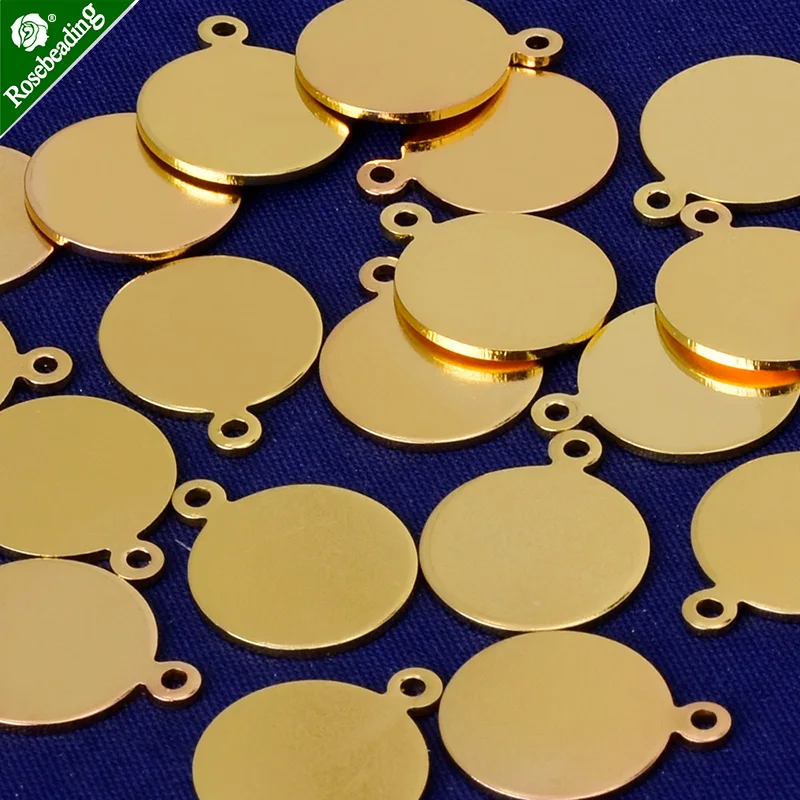 12 мм латунные круглые штампованные пустые стержни заготовки для ожерелья