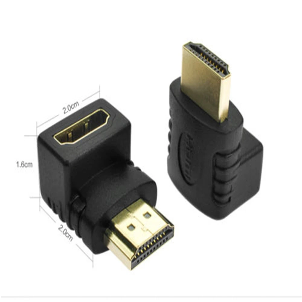 Адаптер для кабеля HDMI Папа 1 шт. преобразователь удлинитель угол 90 градусов 270 HDTV