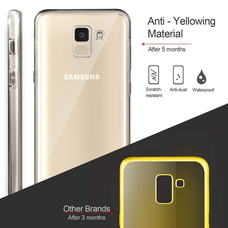 Ultra-thin 360 Full Body Phone Case for Samsung A3 A5 A7 2016 J3 J5 J7 2017 Grand Prime S6 S7 Edge S8 S9 Plus S10 Lite Fundas | Мобильные