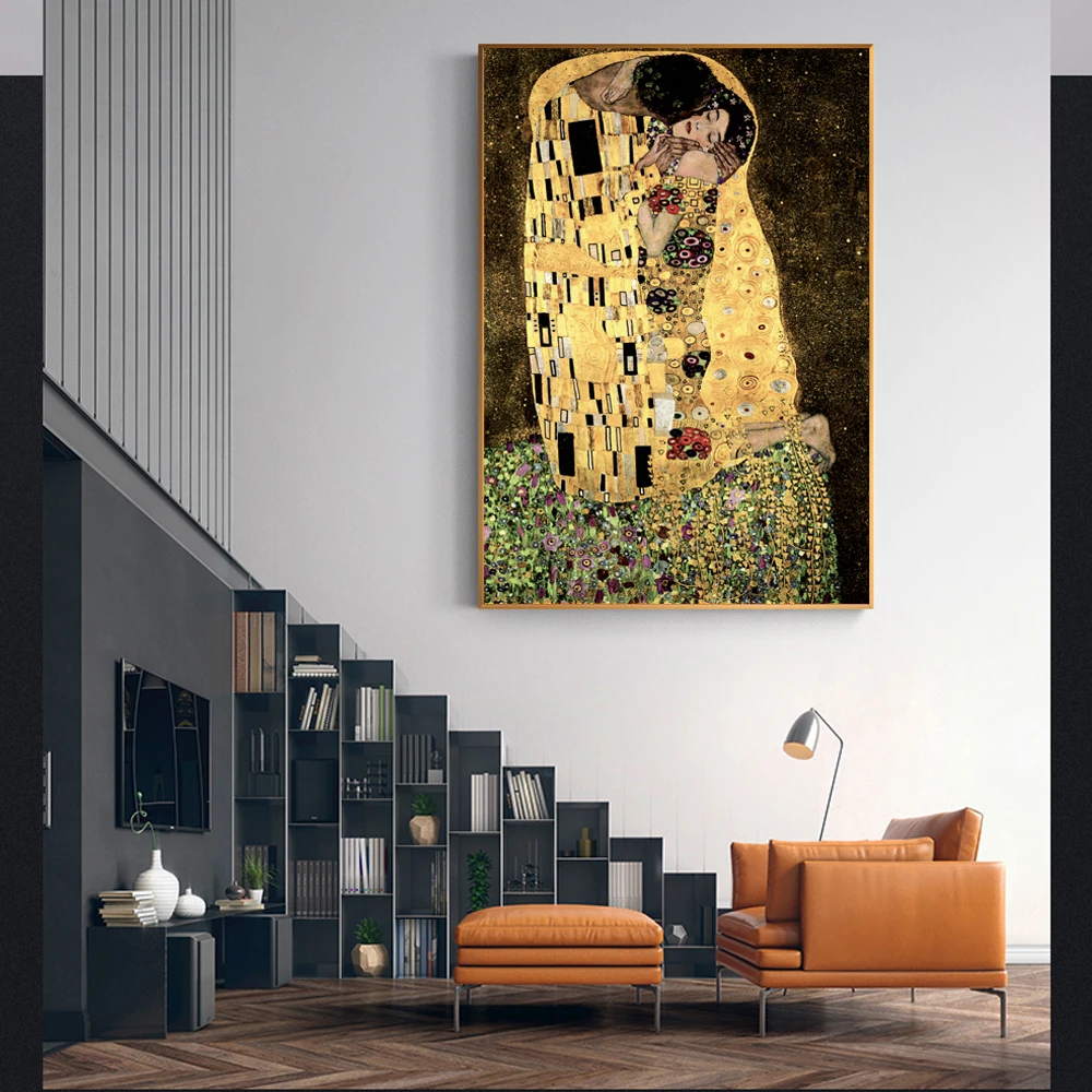 Настенная картина Gustav Klimt Kiss настенные картины Reproductions классическое известное