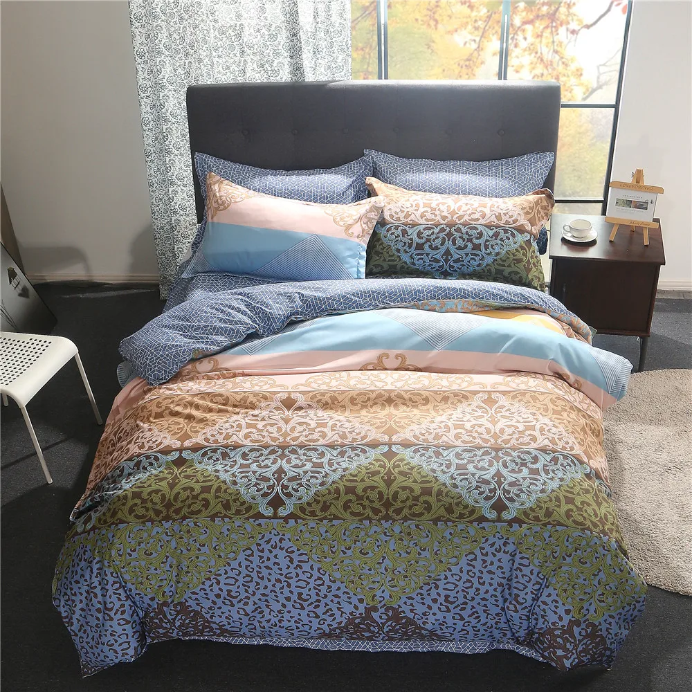 3/4 шт. роскошный индийский богемный Постельное белье Мандала близнец полный Queen