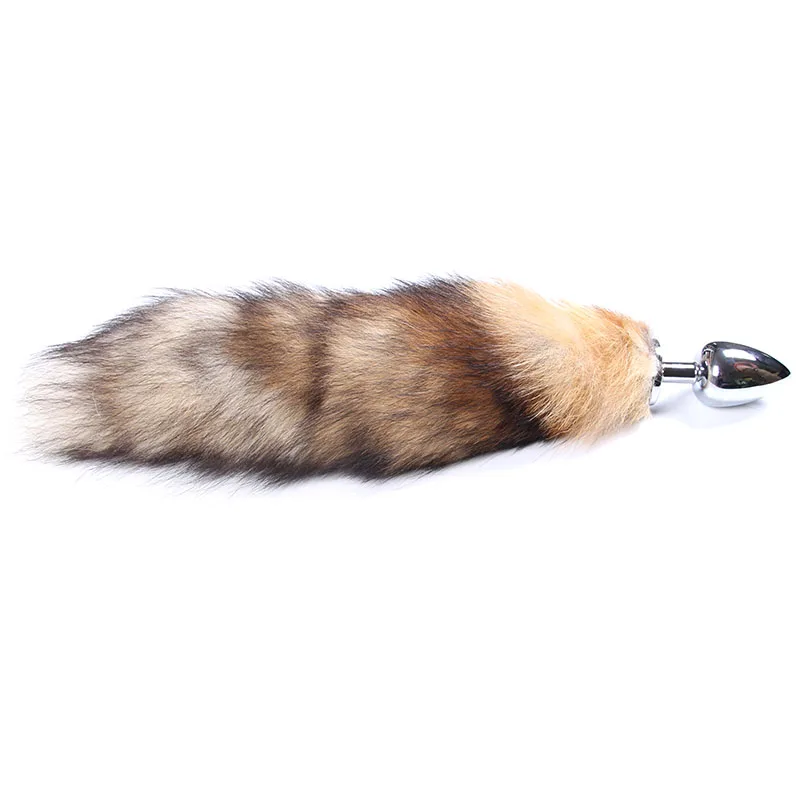 Большой размер длинные металлические анальные игрушки с хвостом лисы анальная пробка эротическая задница секс для женщины и мужчины сексуальная анальная пробка взрослая игрушка.