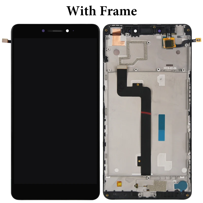Для Xiaomi Mi MAX LCD дисплей 6 44 дюймов черный белый OEM сенсорный экран с рамкой