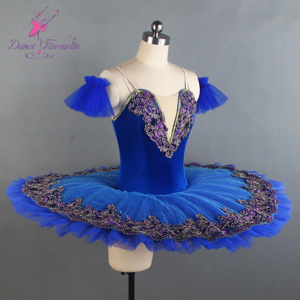 Esmeralda Pre-professional балетная пачка для взрослых девочек Королевский синий классический балетный костюм пачка Блинные сценическое балетное костюм
