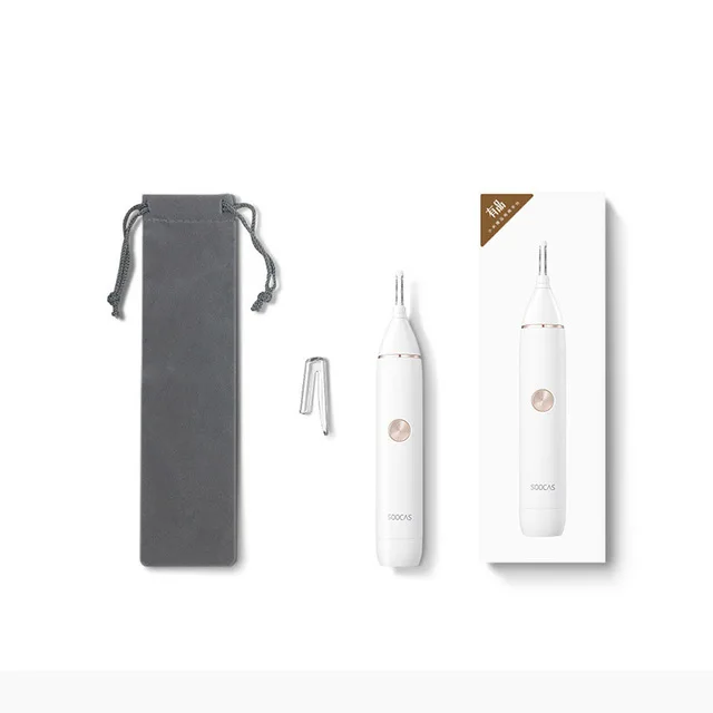 Have Package Xiaomi SOOCAS IPX5 Водонепроницаемый триммер для волос в носу и бровей острое лезвие для мытья тела безопасная Очистительная отделка xiaomi триммер для носа xiomi - Цвет: Have Package