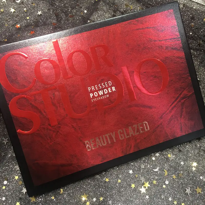 BEAUTY GLAZED палитра теней для век 35 цветов металлик дымчатые тени макияж водостойкая