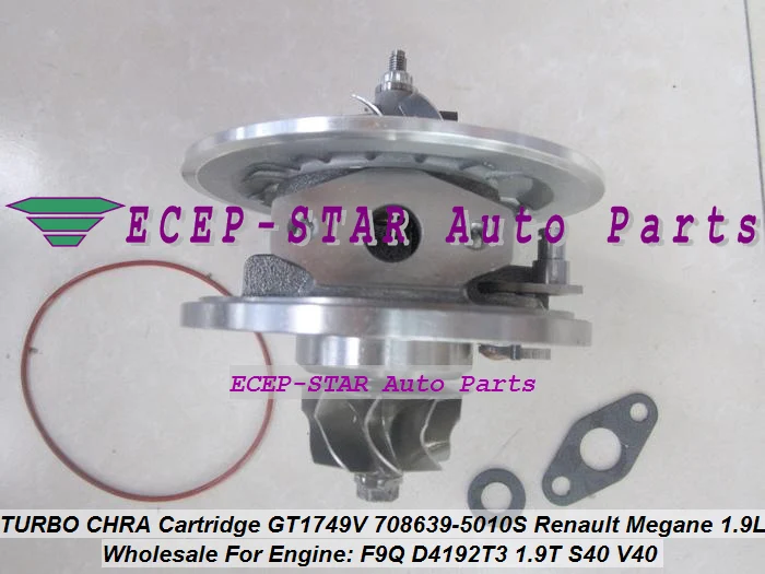 Турбокомпрессор GT1749V 708639 5010S 703890 для Renault Megane Scenic S40 V40 Primera F9Q D4192T3 1.9L|turbocharger