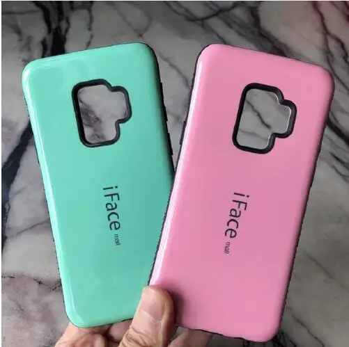 iFace Mall для samsung Galaxy s6 s7 s8 plus S9 plus чехол PC TPU задняя крышка Роскошный глянцевый пластиковый чехол s милый Fundas
