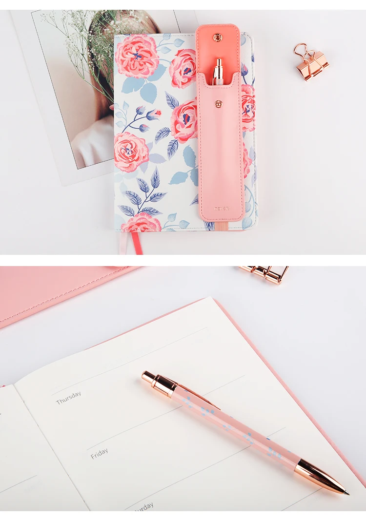 Never Floral Schedule Book личный дневник записная книжка Канцелярский набор подарочный набор A5 кожаный планировщик офисные принадлежности
