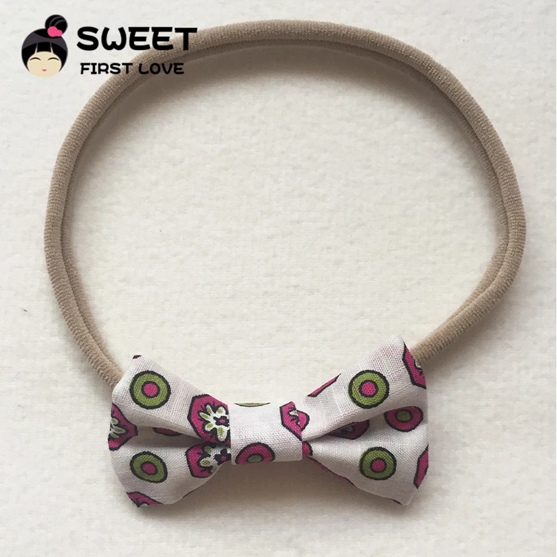 New Fashion Bowknot Hair Accessories With Geometric Pattern Kids Hairband For Pretty Girls Head Bands Ornaments | Детская одежда и