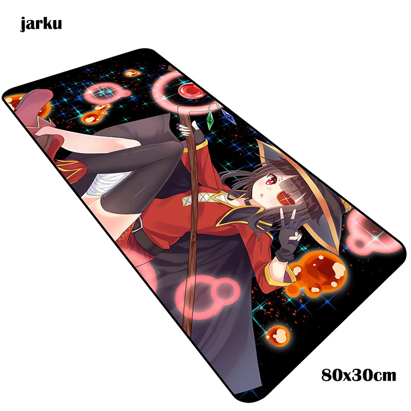 Megumin коврик для мыши геймер красивый 800x300x2 мм notbook коврик для мыши игровой коврик для мыши властный коврик для мыши ПК настольный коврик для мыши