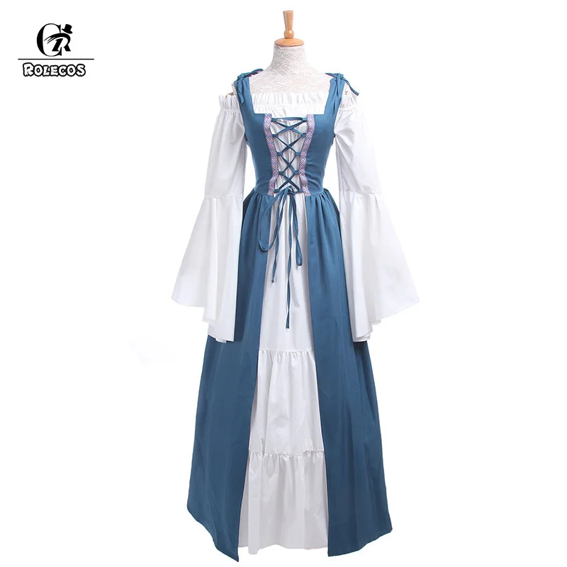 Женское винтажное платье ROLECOS длинное готическое в стиле лолита средневековье