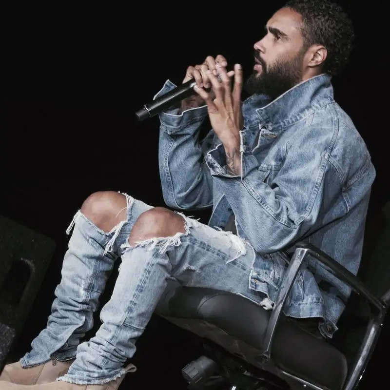 

2019 Fashion Men Ripped Biker Jeans Plus Size Hole Blue Skinny Denim Pants For Boy strech joggers A078