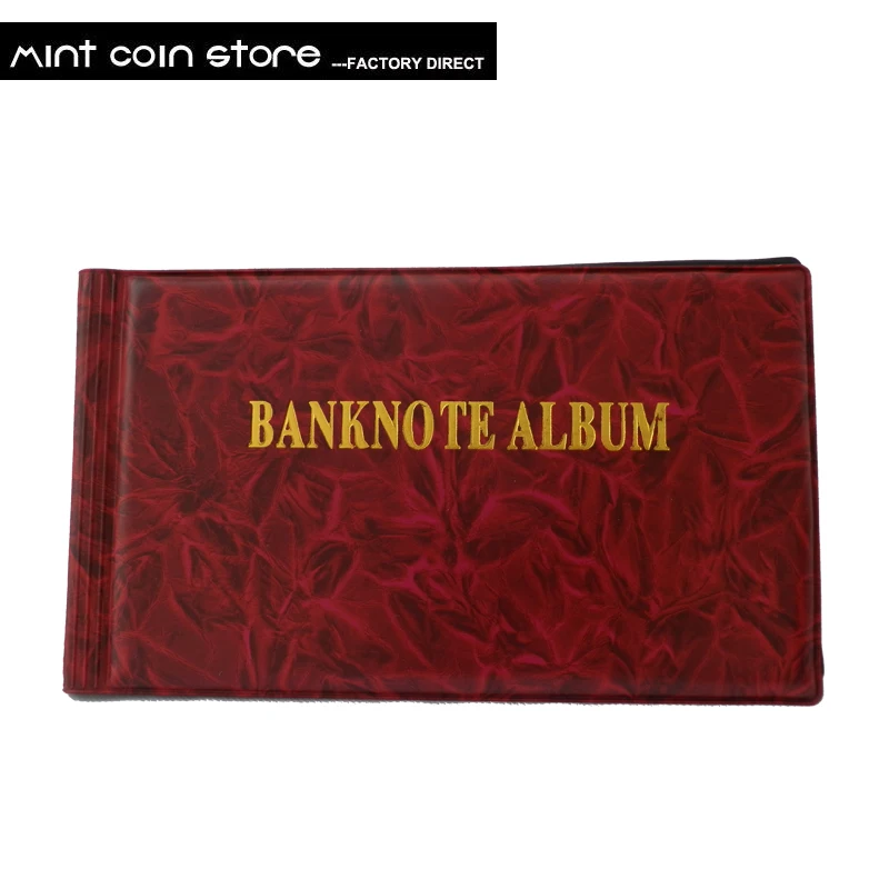 Альбом для банкнот 5 шт./лот OEM с 40 рукавами защитный альбом коллекции бумажных