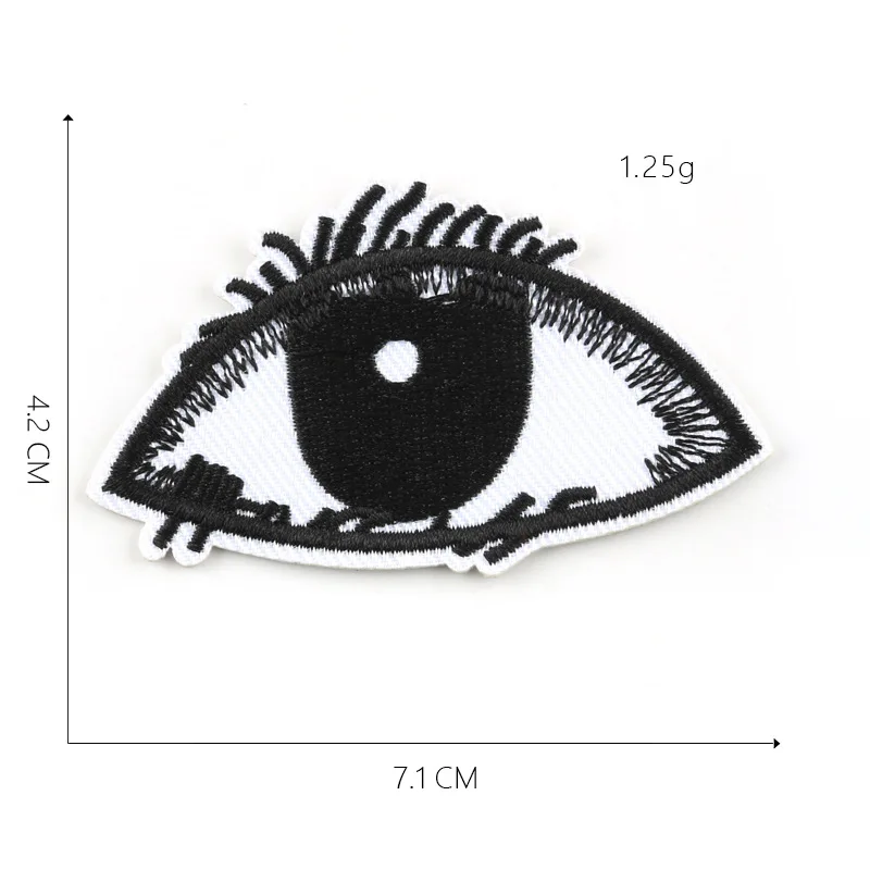 1-PCS-BB-312 Кровотечение глазного яблока патч мультфильм глаза патч мультфильм железные на патчи Дети DIY милые шитье пальцев вышитые патчи для одежды - Цвет: 1-PCS-BB-312