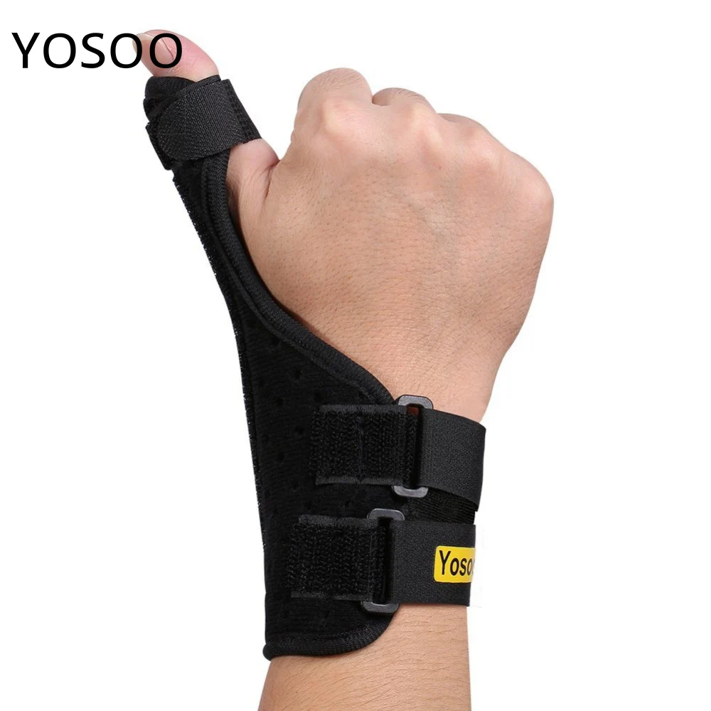 Yosoo палец запястье Splint Регулируемый бандаж стабилизатор для защиты пальцев от