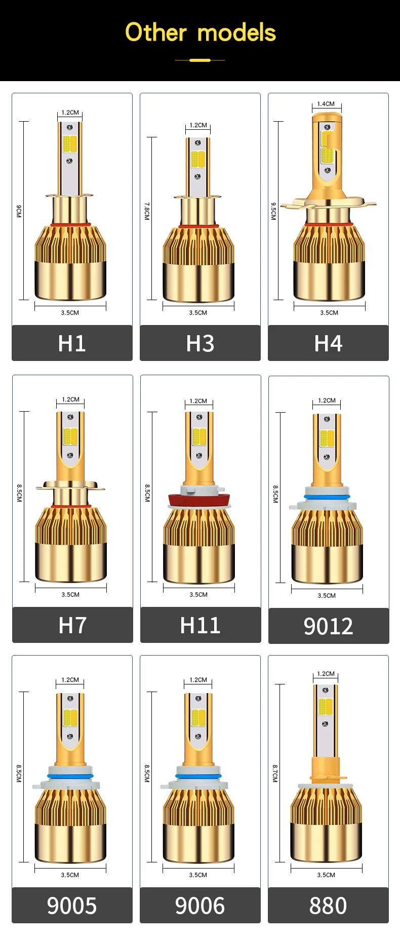 2x двойной Цвет 3000 К 6000 К H7 светодио дный свет H4 лампы 76 Вт 9600LM H8 H11 Противотуманные огни 9005 HB3 9006 HB4 светодио дный налобный фонарь