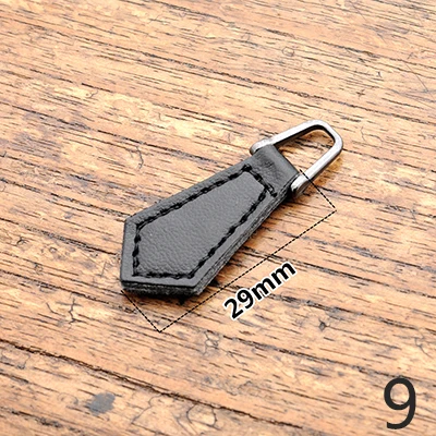 9 Meetee 10 шт. 15,5-38 мм кожаный головной ползунок на молнии съемник DIY Мужская и женская сумка подвеска в форме руки аксессуары для багажа BD507 - Цвет: 9